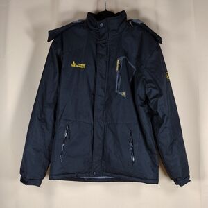 V.A.TORT89 Black Outdoor Winter Waterproof Sherpa Fleece Hooded Casual Jacket